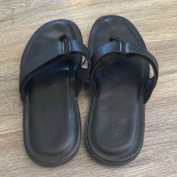 Sperry Men's Topsider Classic Black Flip-Flops - Picture 5 of 7